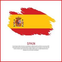 a poster with the word Spain be on it vector
