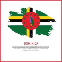 a poster with the word Dominica be on it vector