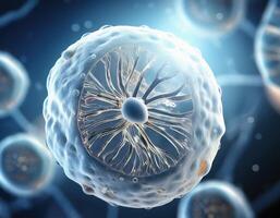 Human Cell Genetic Structure Close Up photo
