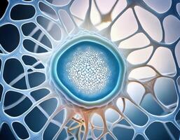 Human Cell Genetic Structure Close Up photo
