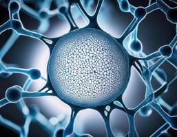 Human Cell Genetic Structure Close Up photo