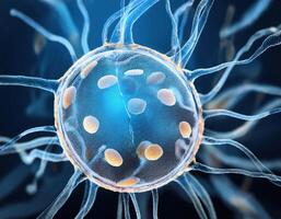 Human Cell Genetic Structure Close Up photo