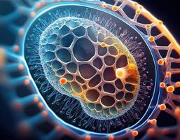 Human Cell Genetic Structure Close Up photo