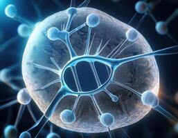 Human Cell Genetic Structure Close Up photo
