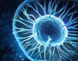 Human Cell Genetic Structure Close Up photo