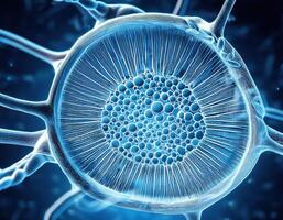 Human Cell Genetic Structure Close Up photo