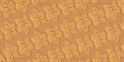 elegant background of autumn pattern with maple leaf icons. design for banner, poster, greeting card, social media. vector