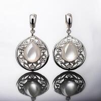 Exquisite Shell and Pearl Drop Earrings photo