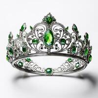 Exquisite Emerald and Diamond Crown photo