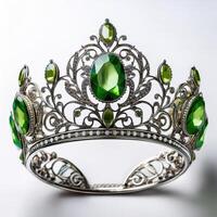 Exquisite Emerald and Diamond Crown photo