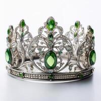 Exquisite Emerald and Diamond Crown photo