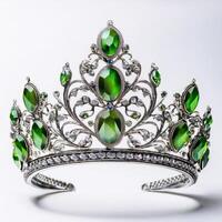 Exquisite Emerald and Diamond Crown photo