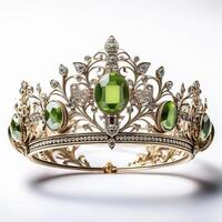 Exquisite Emerald and Gold Crown photo