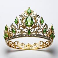 Exquisite Emerald and Gold Crown photo