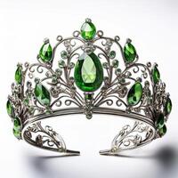 Exquisite Emerald and Diamond Tiara photo