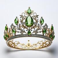 Exquisite Emerald and Gold Crown photo