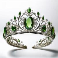 Exquisite Emerald and Diamond Tiara photo