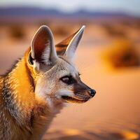 Bat-Eared Fox Portrait photo