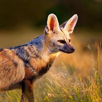 Bat-Eared Fox Portrait photo