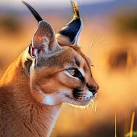 Caracal Portrait CLOSE UP photo