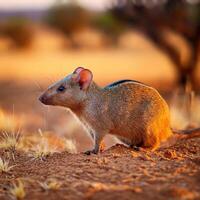 Close-Up Rodent in Natural Habitat photo