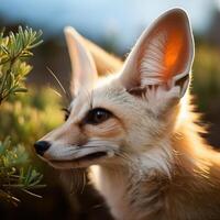 Fennec Fox Portrait photo