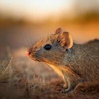 Close-Up Rodent in Natural Habitat photo
