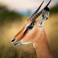 Gazelle Profile CLOSE UP photo