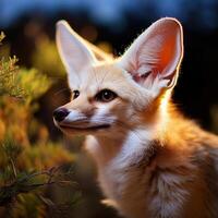 Fennec Fox Portrait photo