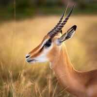 Gazelle Profile CLOSE UP photo