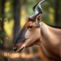 Common Tsessebe Portrait photo
