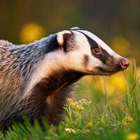 European Badger in Natural Habitat photo