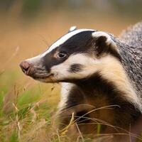 European Badger in Natural Habitat photo