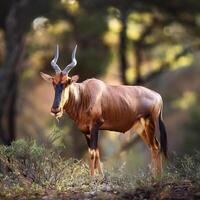 Common Tsessebe Portrait photo