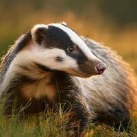 European Badger in Natural Habitat photo