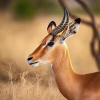 Graceful Antelope in Golden Savannah photo