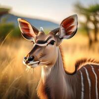 Majestic Greater Kudu in Natural Habitat photo