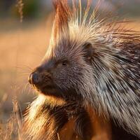 Close-up Portrait of a Porcupine photo