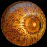 retinal scan capturing the intricate structure photo