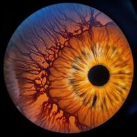 retinal scan capturing the intricate structure photo