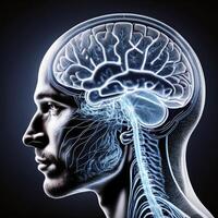 Human Brain Anatomy Visualization photo