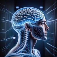 Human Brain Anatomy Visualization photo