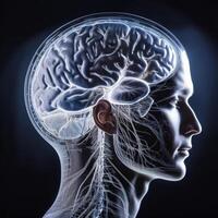 Human Brain Anatomy Visualization photo