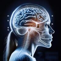 Human Brain Anatomy Visualization photo