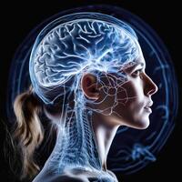 Human Brain Anatomy Visualization photo