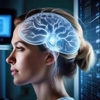 Human Brain Anatomy Visualization photo