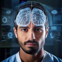 Human Brain Anatomy Visualization photo