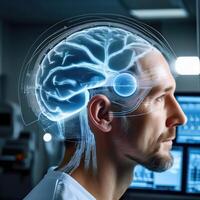 Human Brain Anatomy Visualization photo