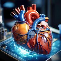 Detailed 3D Model of a Human Heart photo