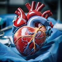 Detailed 3D Model of a Human Heart photo
